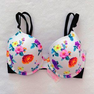 PINK VS White Floral T-Shirt Bra